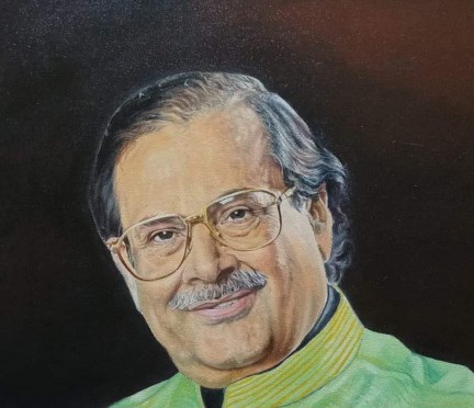 portrait of pandit ajay chakraborty